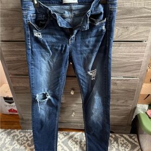 Women's Distressed Mudd Blue Jeans